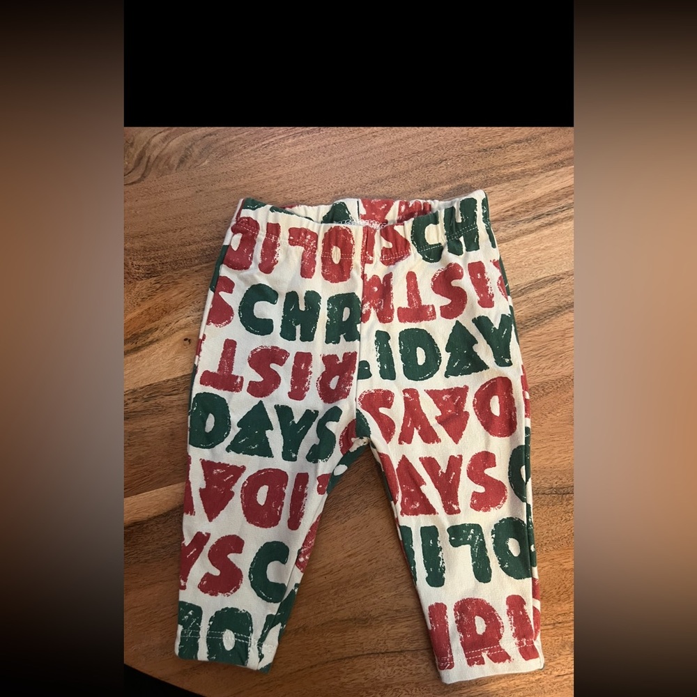 Zara Christmas pant 3-6 months